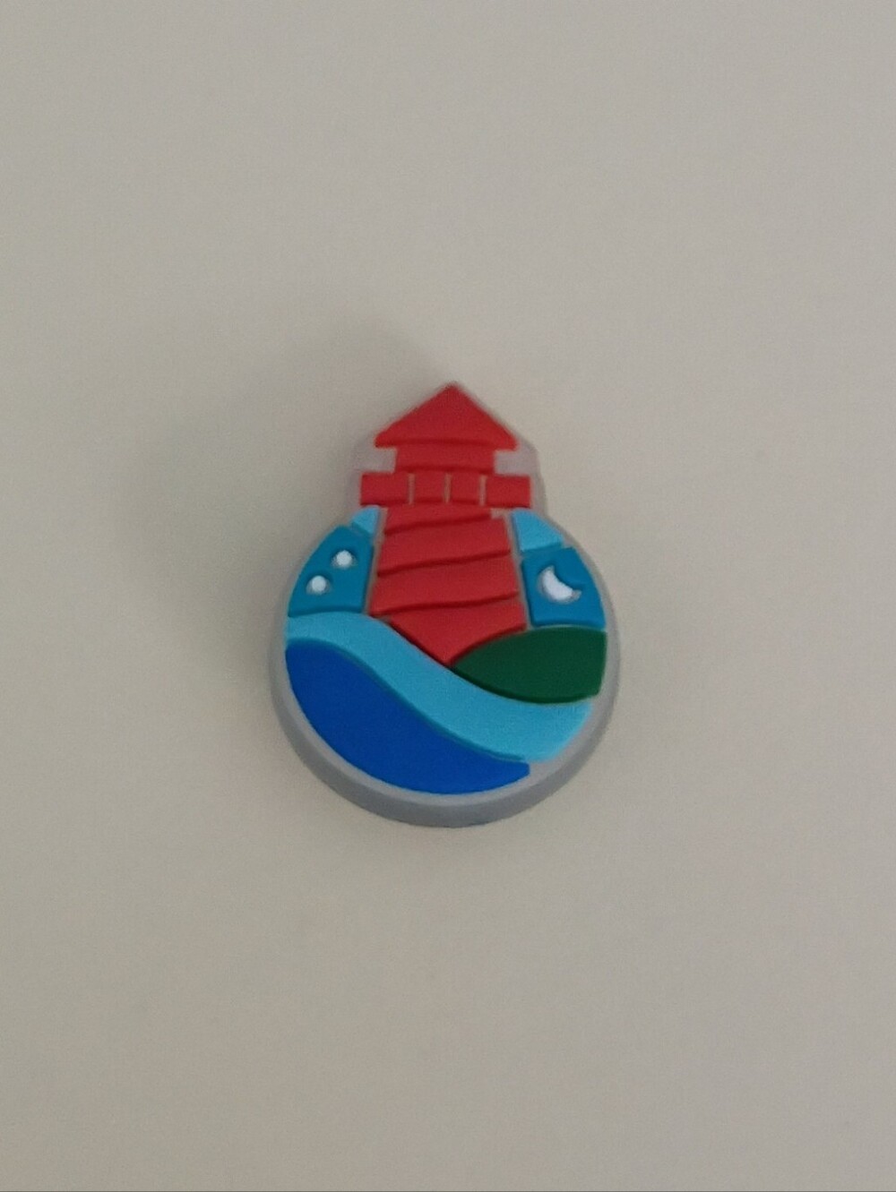 10 for $10 Jibbitz Croc Charm - Outdoors Red Lighthouse on the Land & Water Glow